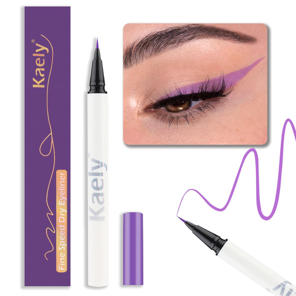 Evpct Purple Waterproof Liquid Eyeliner Set - Long Lasting, Ultra-Fine, Speed Dry, 1 Count