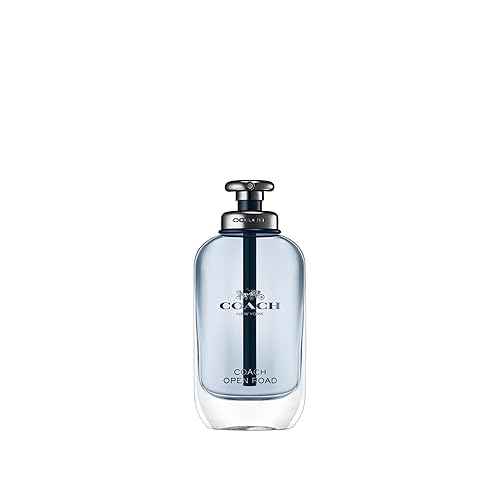 Coach Open Road Eau de Toilette 2.0 fl. oz. - Long Lasting Woody Aromatic Fragrance with Sichuan Pepper, Lavender & Vetiver