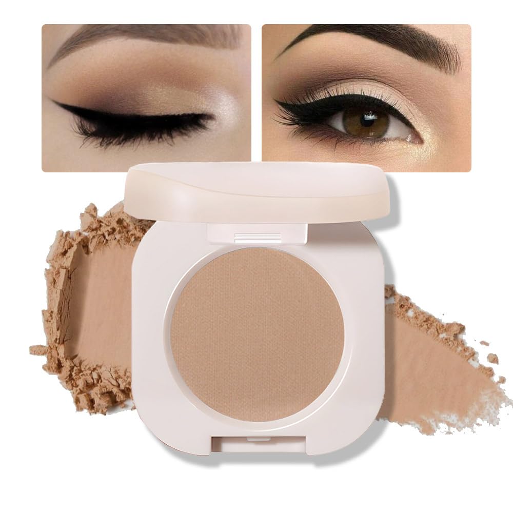 Feicuiyun Matte Nude Eyeshadow Single - Vegan, Talc & Cruelty Free, 0.84 Oz,