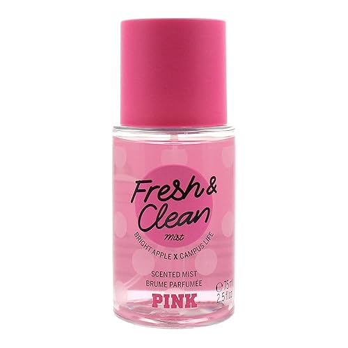 Victoria'S Secret Pink Fresh And Clean Body Mist For Women, 2.5 Oz