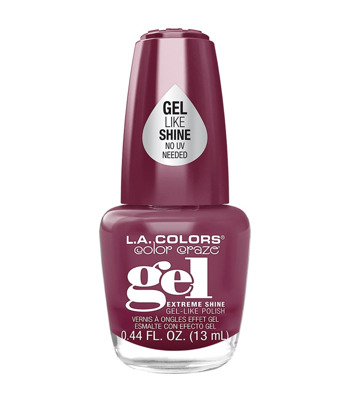 L.A. Colors Gel Shine Nail Polish - Tea Time, 0.44 Fl Oz - Long-Lasting & Glossy Finish