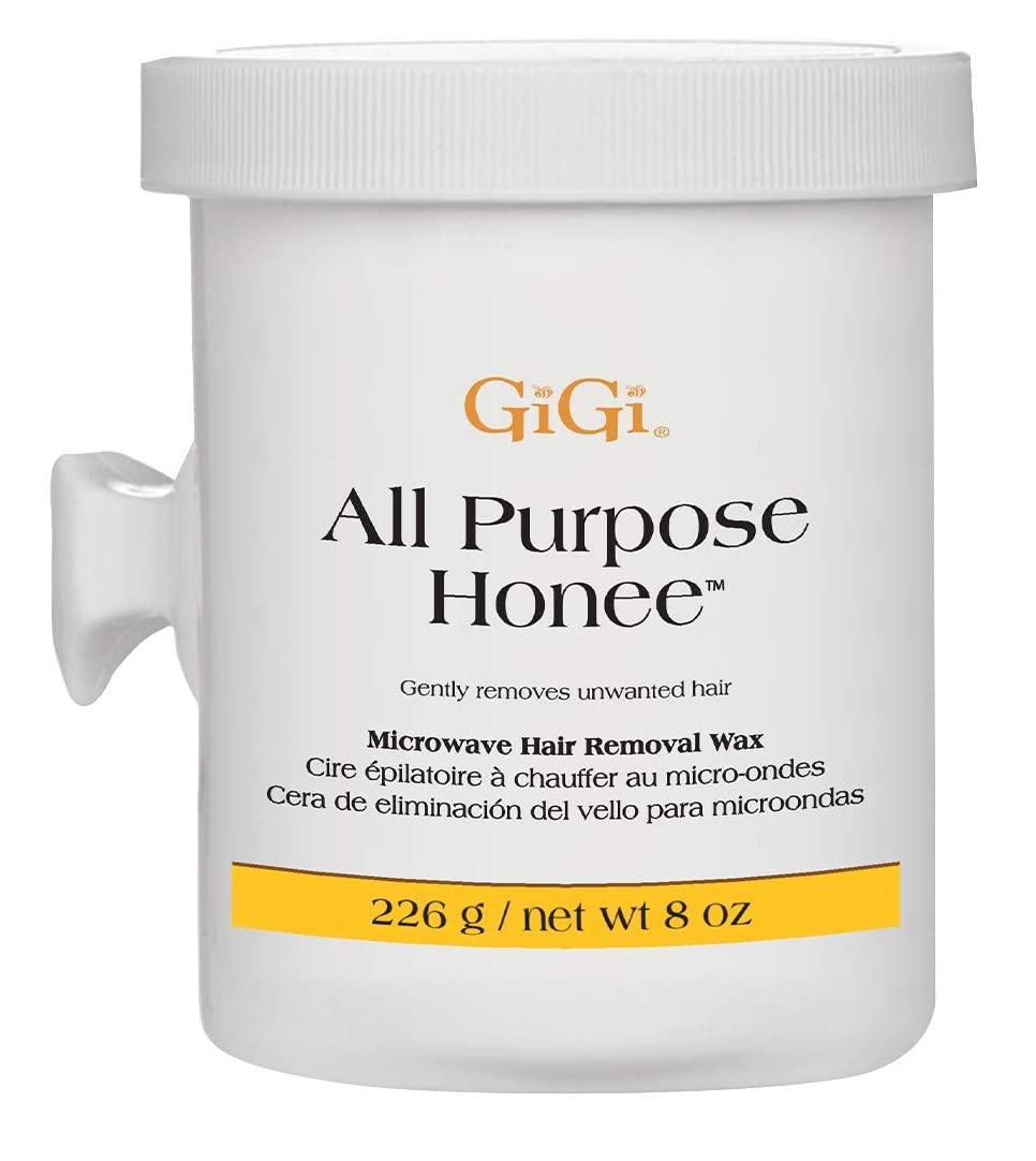 Gigi Micro All Purpose Honee Formula 8Oz Jar (2 Pack) - Hair Removal Wax For Smooth Skin