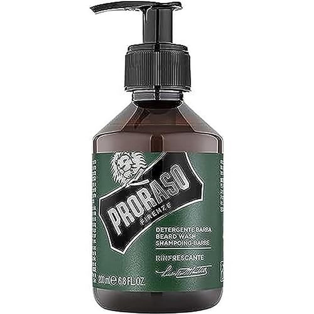 Proraso Beard Wash - Refresh, 6.8 Fl Oz, Cleanses & Revitalizes Facial Hair, Men’S Groom