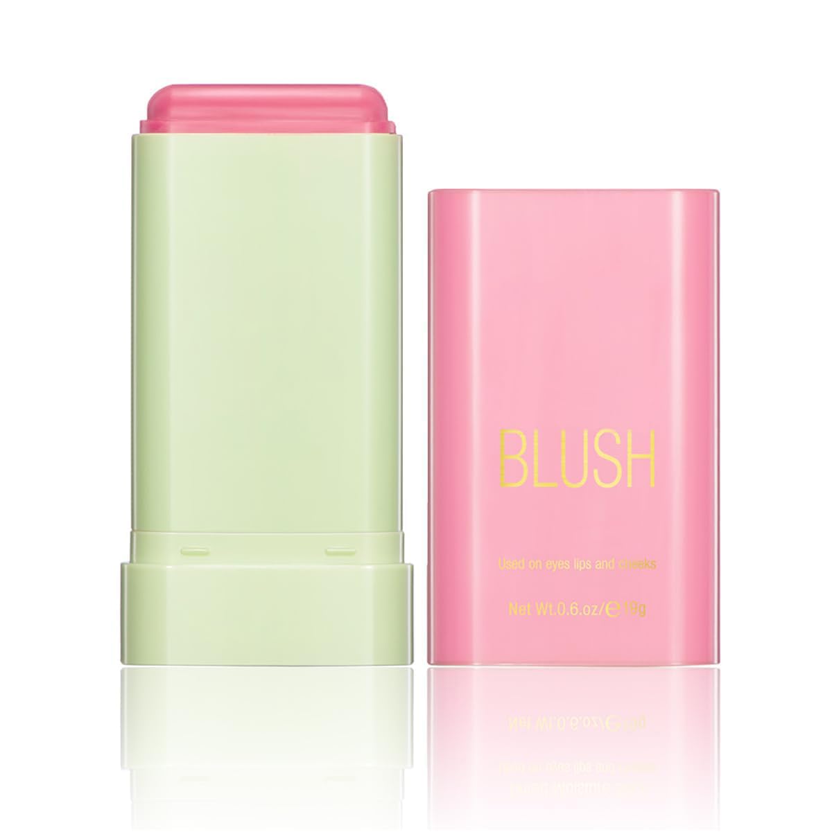 Tiejdhr 3-In-1 Cream Blush Stick - Waterproof Tinted Blush For Cheeks, Eyes & Lips - Sh