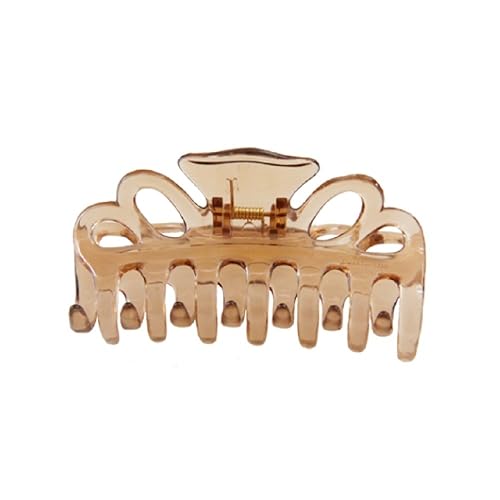 Di Prima Honey Double Loop Clamp For Fine Hair, 3.25&quot; , Gold, 1 Count, Unisex