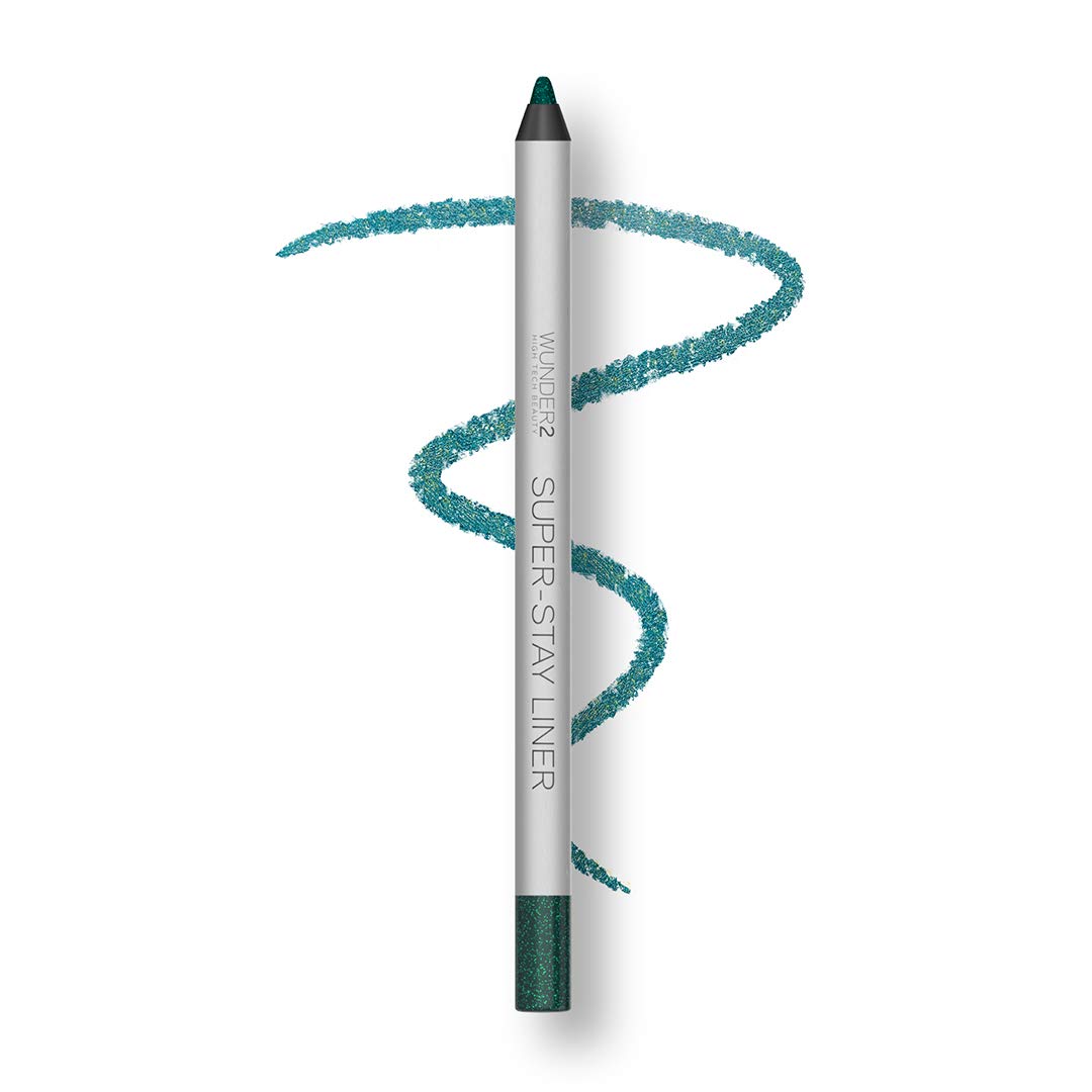 Wunder2 Waterproof Eyeliner Pencil, Long Lasting Glitter Emerald, 0.2g, 1 Count