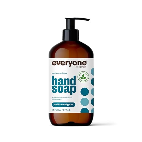 Everyone Liquid Hand Soap, 12.75 Fl Oz, Pacific Eucalyptus, Plant-Based Cleanser With Essential Oils