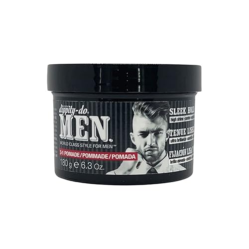 Dippity-Do Men 3-In-1 Pomade - Men'S Hair Styling, 6.3 Oz, Strong Hold, Matte Finish