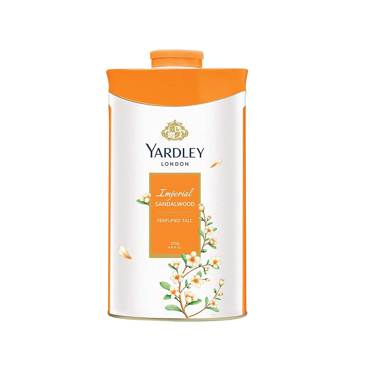 Yardley Sandalwood Perfumed Talc, 250G - Aromatic Body Powder For Refreshing Fragrance