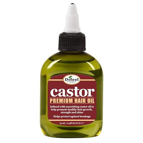 Difeel Castor Pro-Growth Hair Oil 2.5 Oz - Natural Castor Oil For Hair Growth