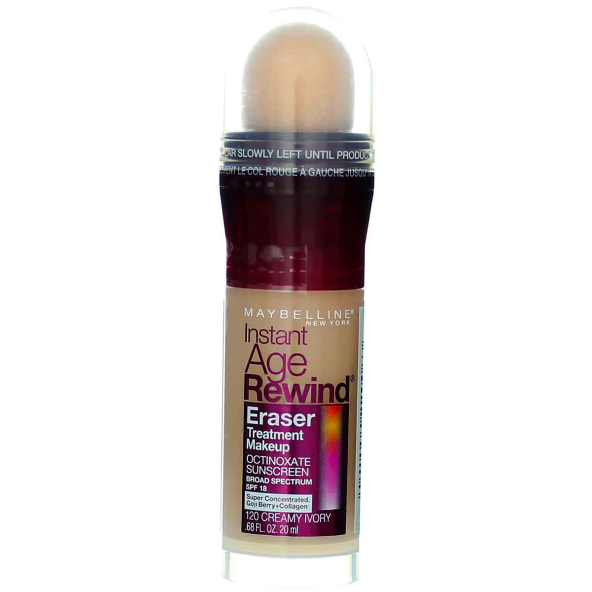 Maybelline Instant Age Rewind Eraser Treatment Makeup, Creamy Ivory, 2-Pack, 0.68 Oz