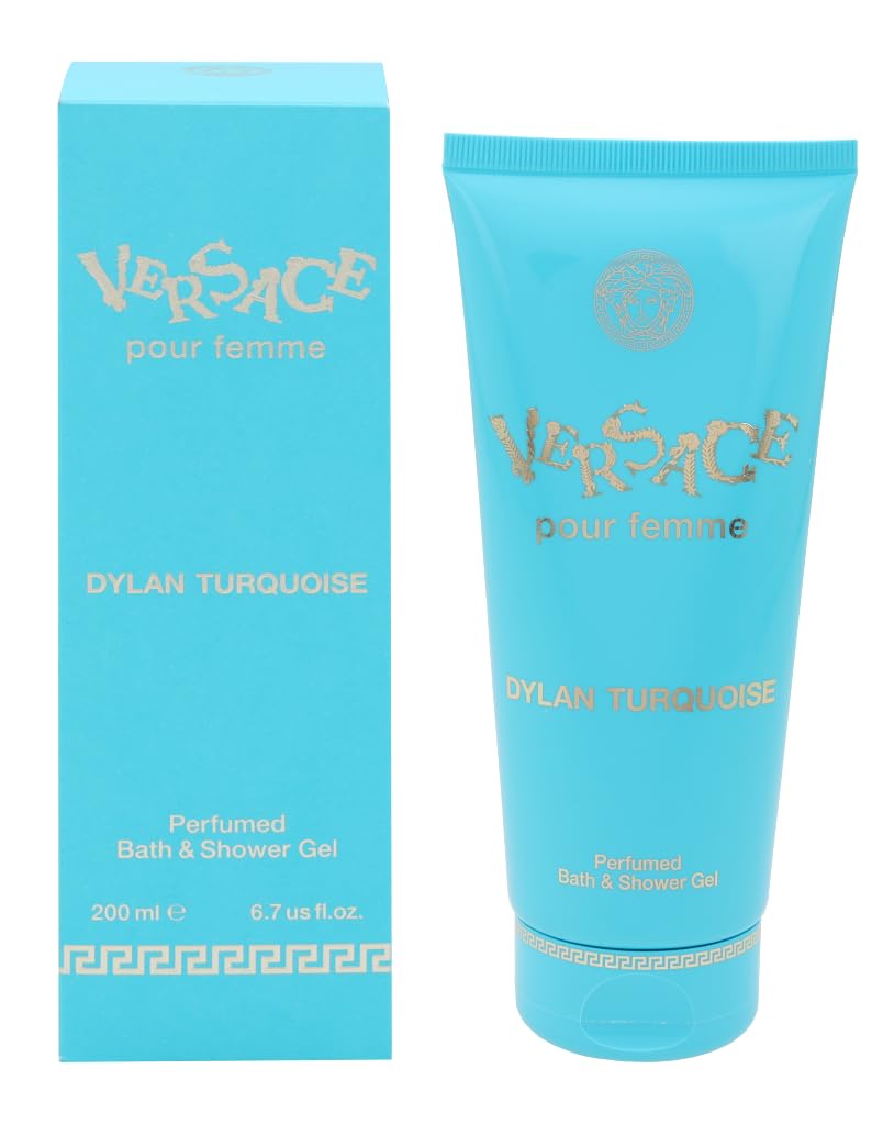 Versace Pour Femme Dylan Turquoise Shower Gel, 6.7 Fl Oz - Multi-Coloured Luxury Cleanser