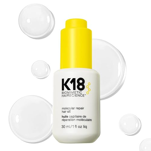 K18 Molecular Repair Hair Oil - Weightless Formula for Stronger, Healthier Hair, 1.01 Fl Oz