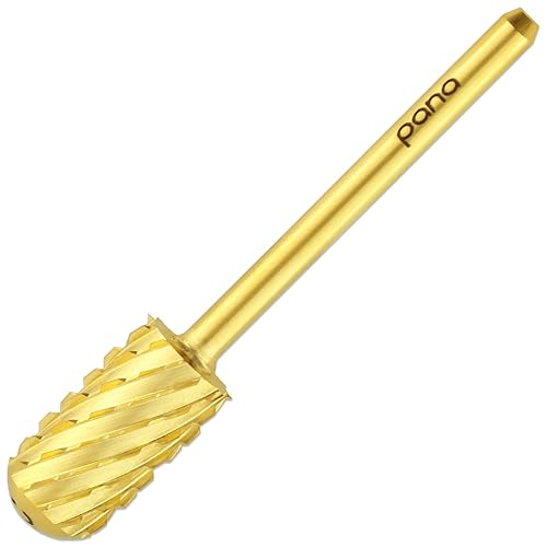 Beauticom Pana 3/32&quot; Safety Nail Carbide - Triple Coarse Gold Barrel Head For Dremel