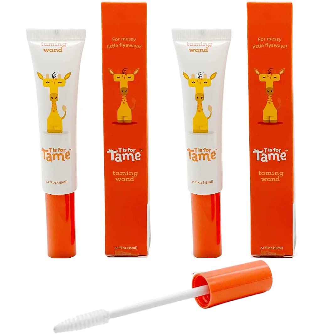 T Is For Tame Hair Taming Wand - Natural & Vegan Anti-Frizz Stick For Kids - 2 Pack