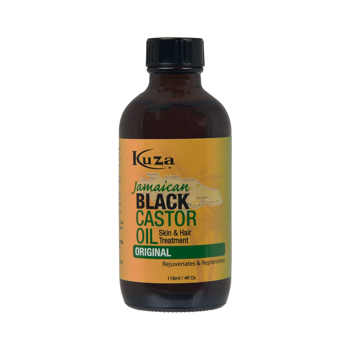 Kuza Jamaican Black Castor Oil For Hair & Skin - 4Oz, Rejuvenate & Moisturize