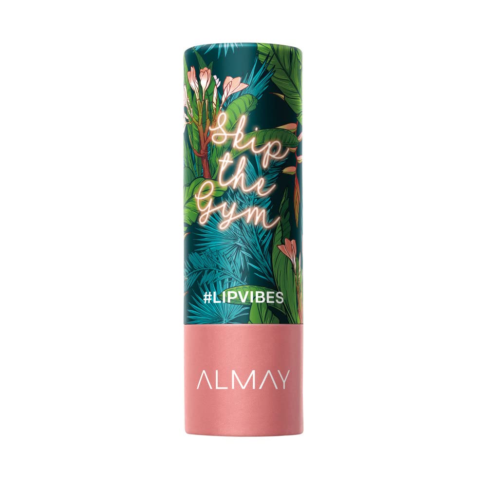 Almay Lip Vibes Lipstick - Matte Finish, Hypoallergenic, Vitamin E & Shea, 017 Skip The Gym, 0