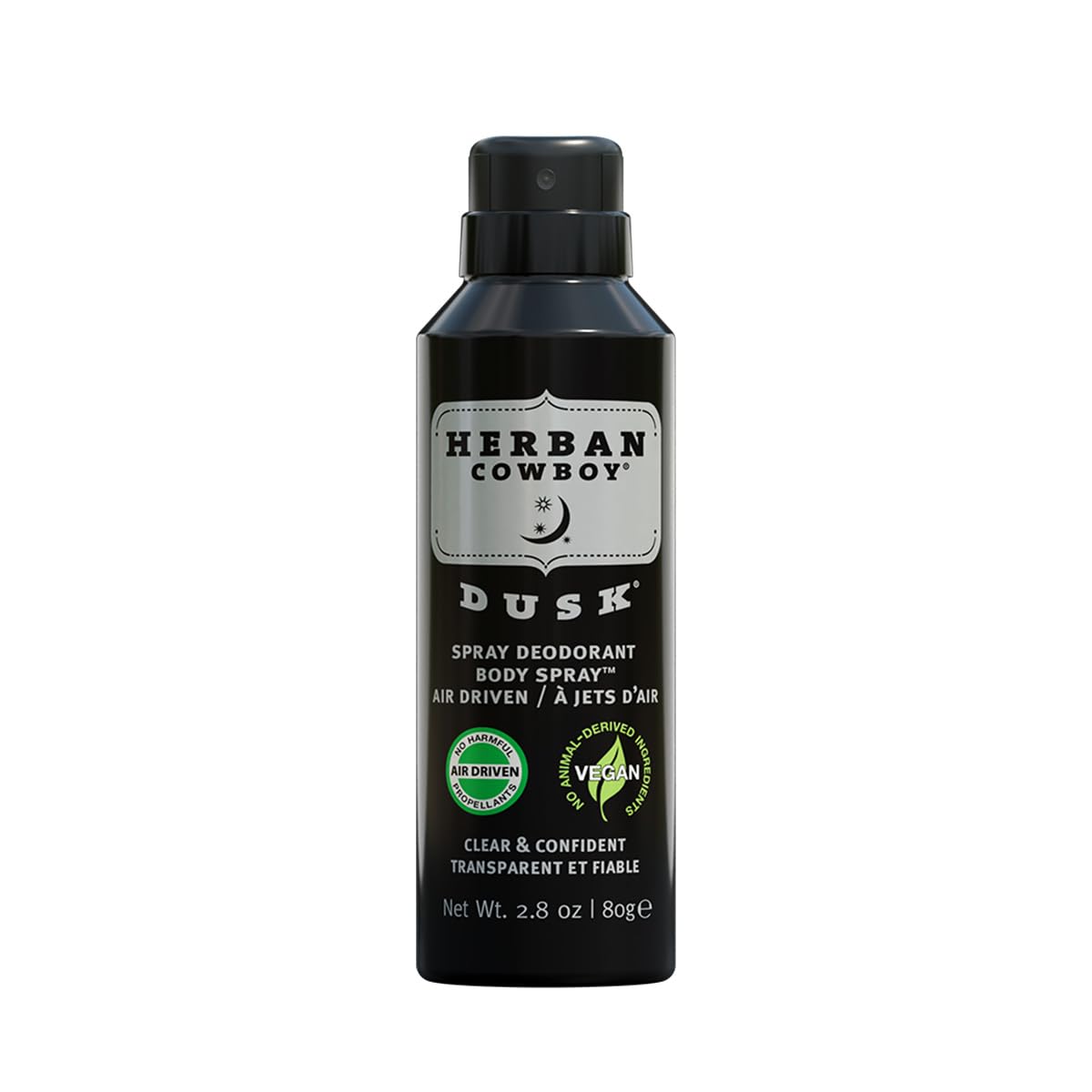 Herban Cowboy Dry Spray Deodorant Dusk – Vegan, Paraben-Free, 2.8 Oz For Men