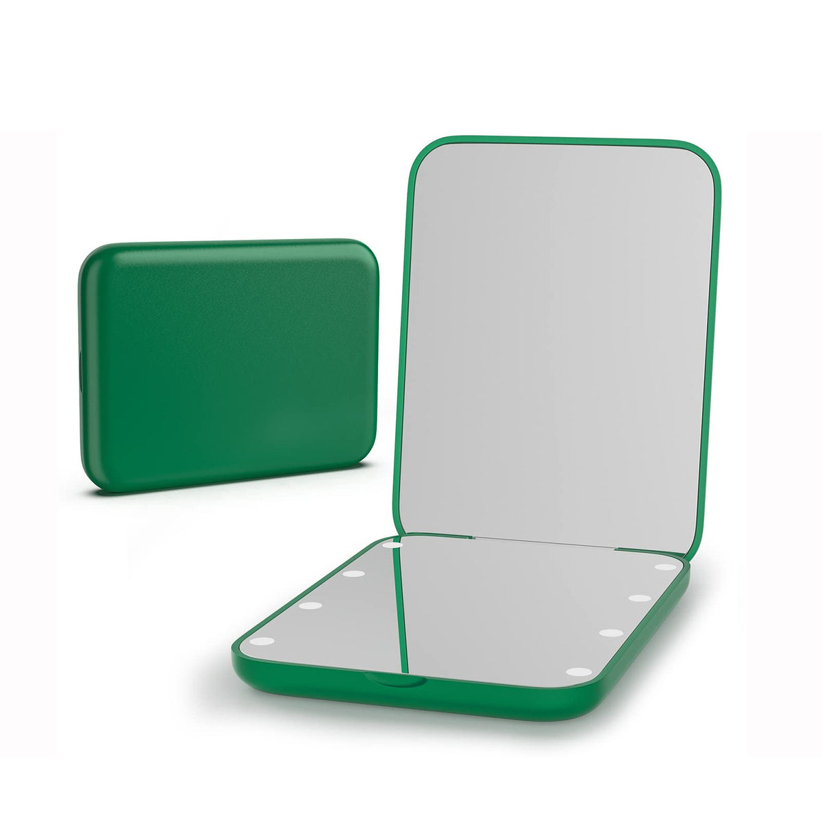 Kintion Led Pocket Mirror 1X/3X Magnification, Compact & Portable Makeup Mirror, Green