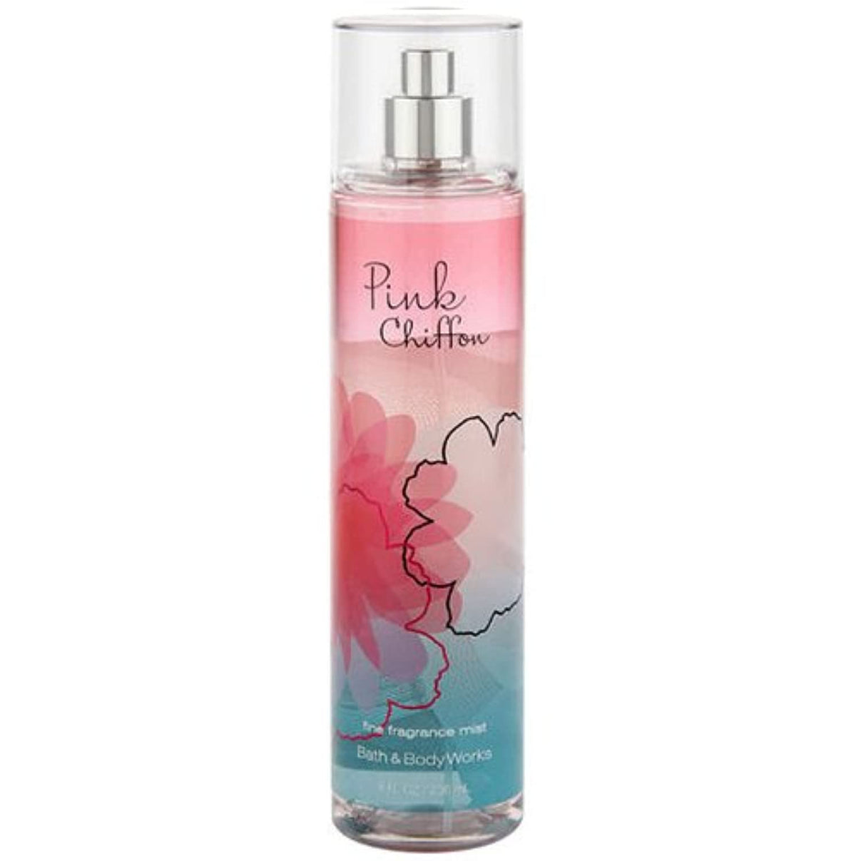 Bath & Body Works Pink Chiffon Fine Fragrance Mist - 8 Fl Oz Tall Bottle