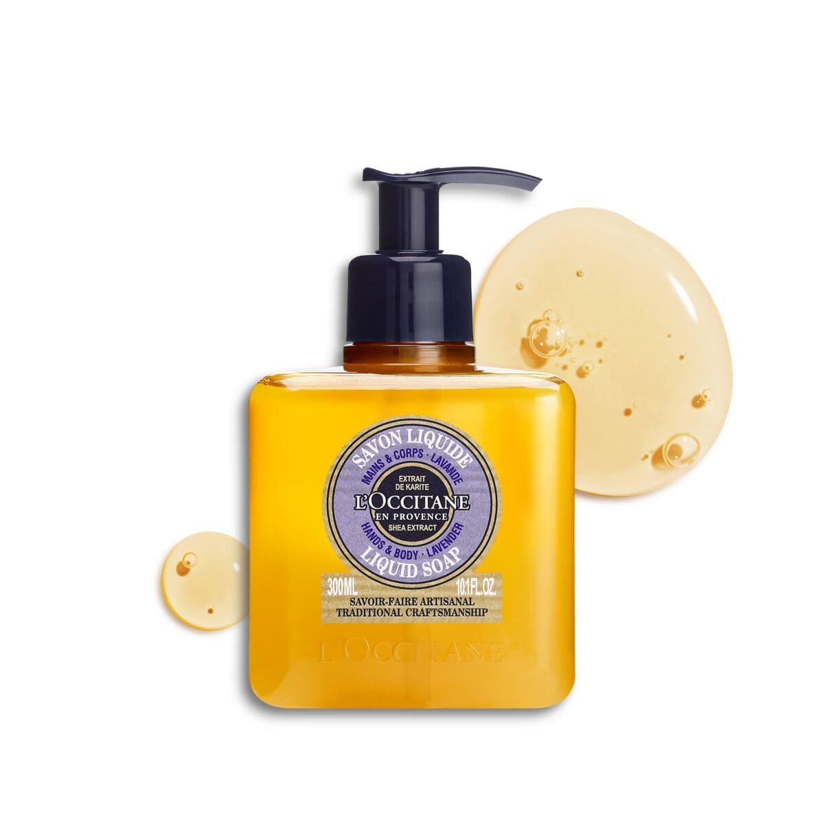 L'Occitane Lavender Liquid Soap, 10.1 Fl Oz - Shea Enriched Hand & Body Wash