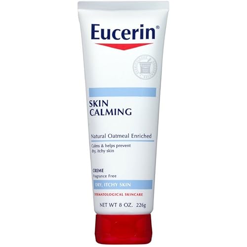 Eucerin Skin Calming Fragrance-Free Creme, 8 Oz - Soothing Moisturizer For Sensitive Skin