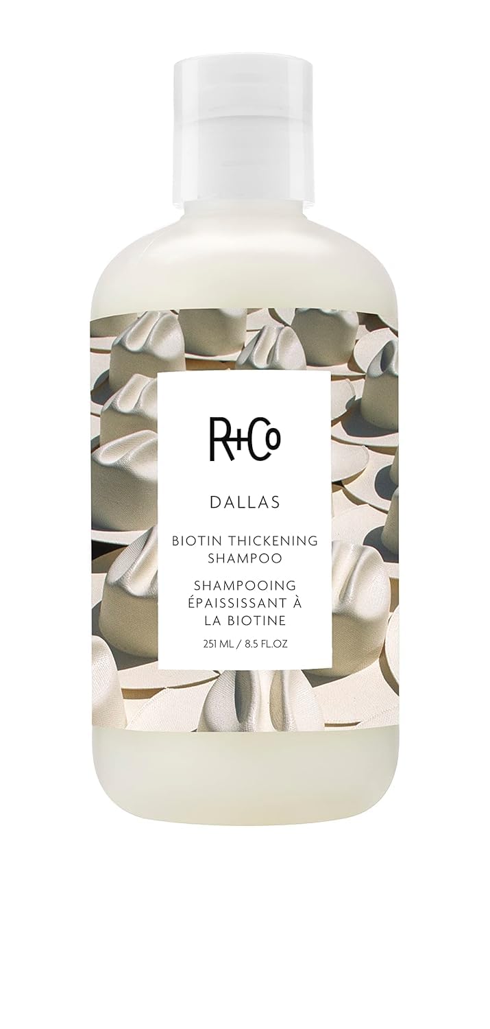 R+Co Dallas Thickening Shampoo - Biotin For Hair Growth & Strength - Vegan & Cruelty-Free 8.5Oz