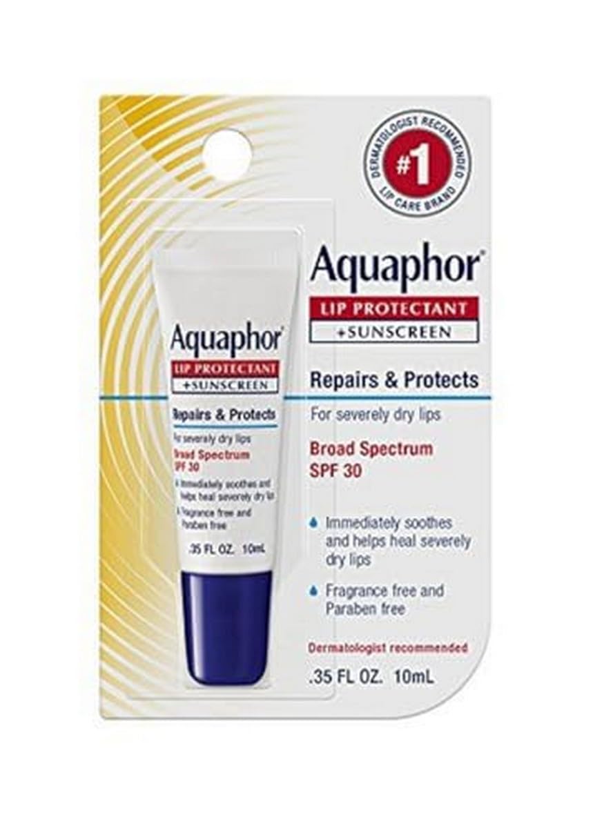 Aquaphor Lip Repair + Protect Spf 30, 0.35 Oz - Pack Of 6, Uva/Uvb Protection,