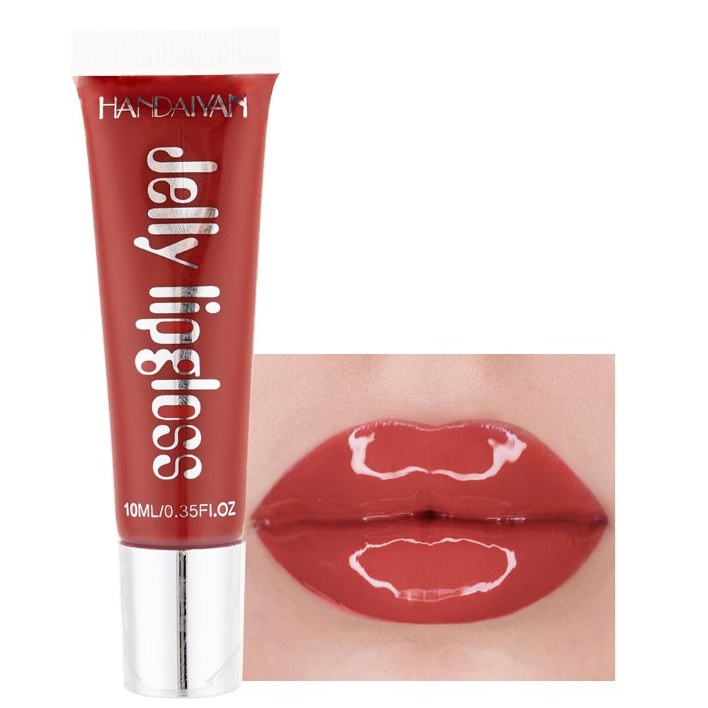 Beuking Jelly Lipstick - Waterproof, Long Lasting, High Pigment Lip Tint, 07# Coral, 0.34