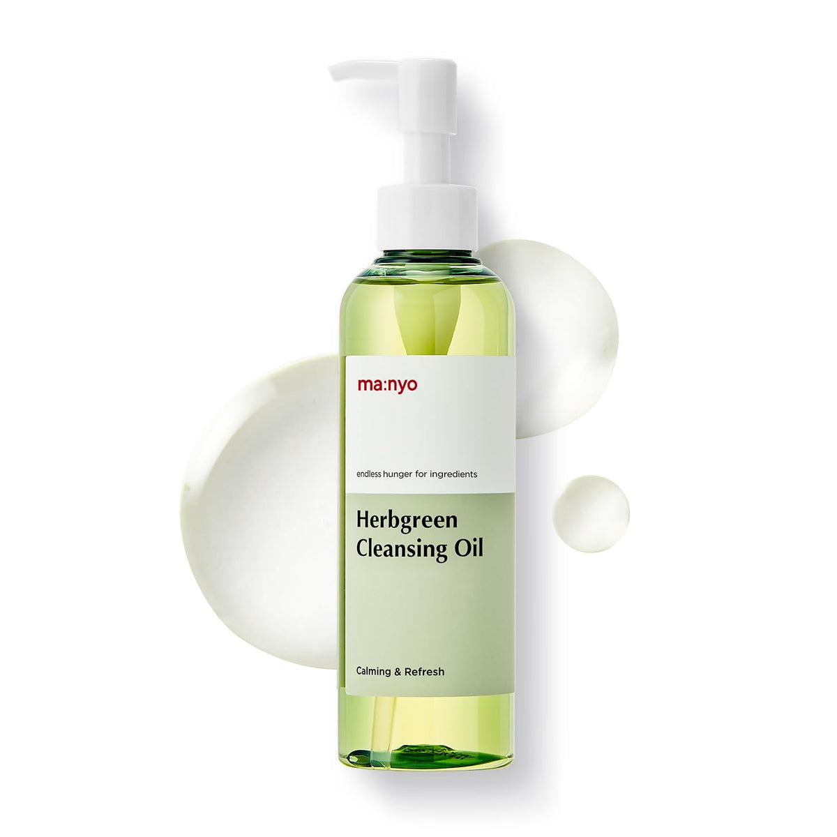 Ma:Nyo Herb Green Cleansing Oil 6.7 Fl Oz - Korean Makeup Remover, Pore-Cleansing Formula