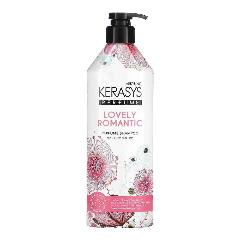 Kerasys Lovely & Romantic Perfumed Shampoo, 20.4 Fl Oz, Nourishing Hair Care