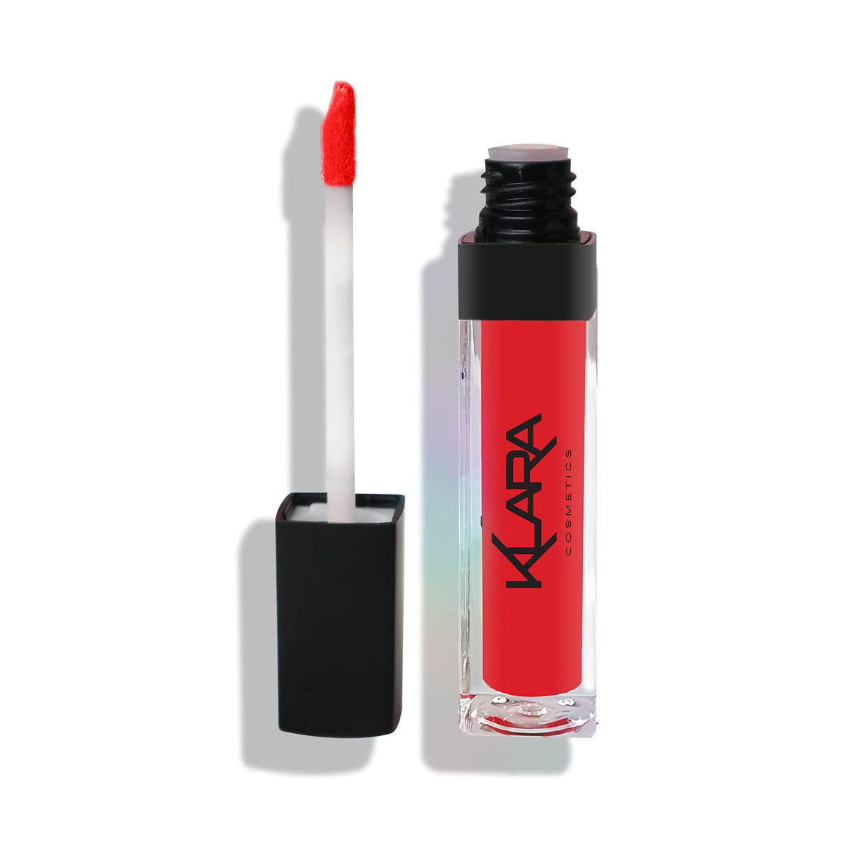 Klara Cosmetics Kiss Proof Liquid Matte Lipstick - Long Lasting 5 Flaming Red - 0.3 oz