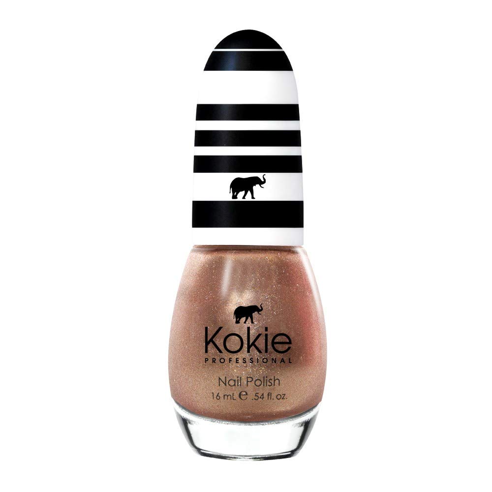 Kokie Nail Enamel - Pop The Champagne, 0.54 Fl Oz - Long-Lasting, High-Gloss Finish