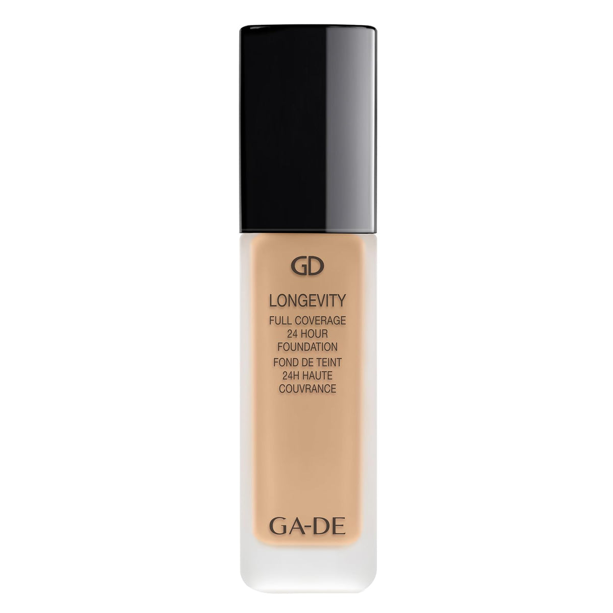 Ga-De Longevity Full Coverage Foundation 24 Hour, Weightless Cream, Natural Matte, 1.01 Oz