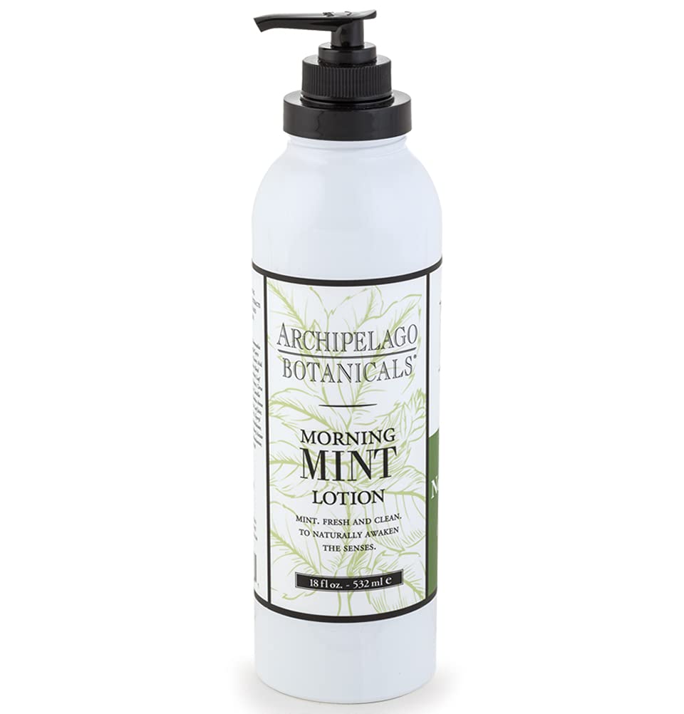 Archipelago Botanicals Morning Mint Lotion  Stimulating  Smoothing Daily Body Lotion  Free From Parabens  Phthalates and gMOs 1