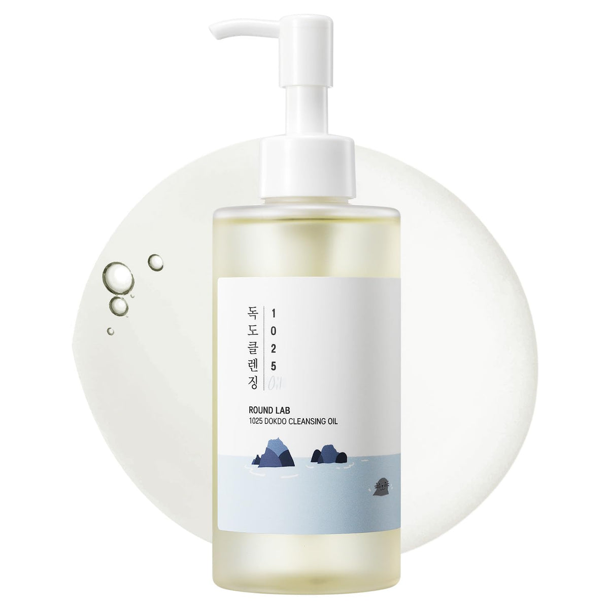 Round Lab Dokdo Cleansing Oil 6.76 Fl Oz - Deep Pore Cleanser, Makeup Remover, Korean Skin Care