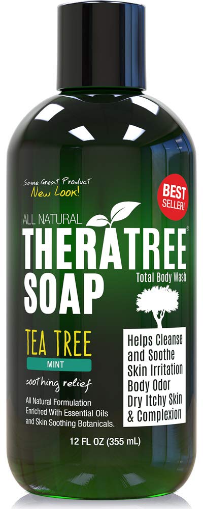 Oleavine Theratree Tea Tree Oil Soap With Neem - 12Oz For Skin Irritation & Healthy Complexion