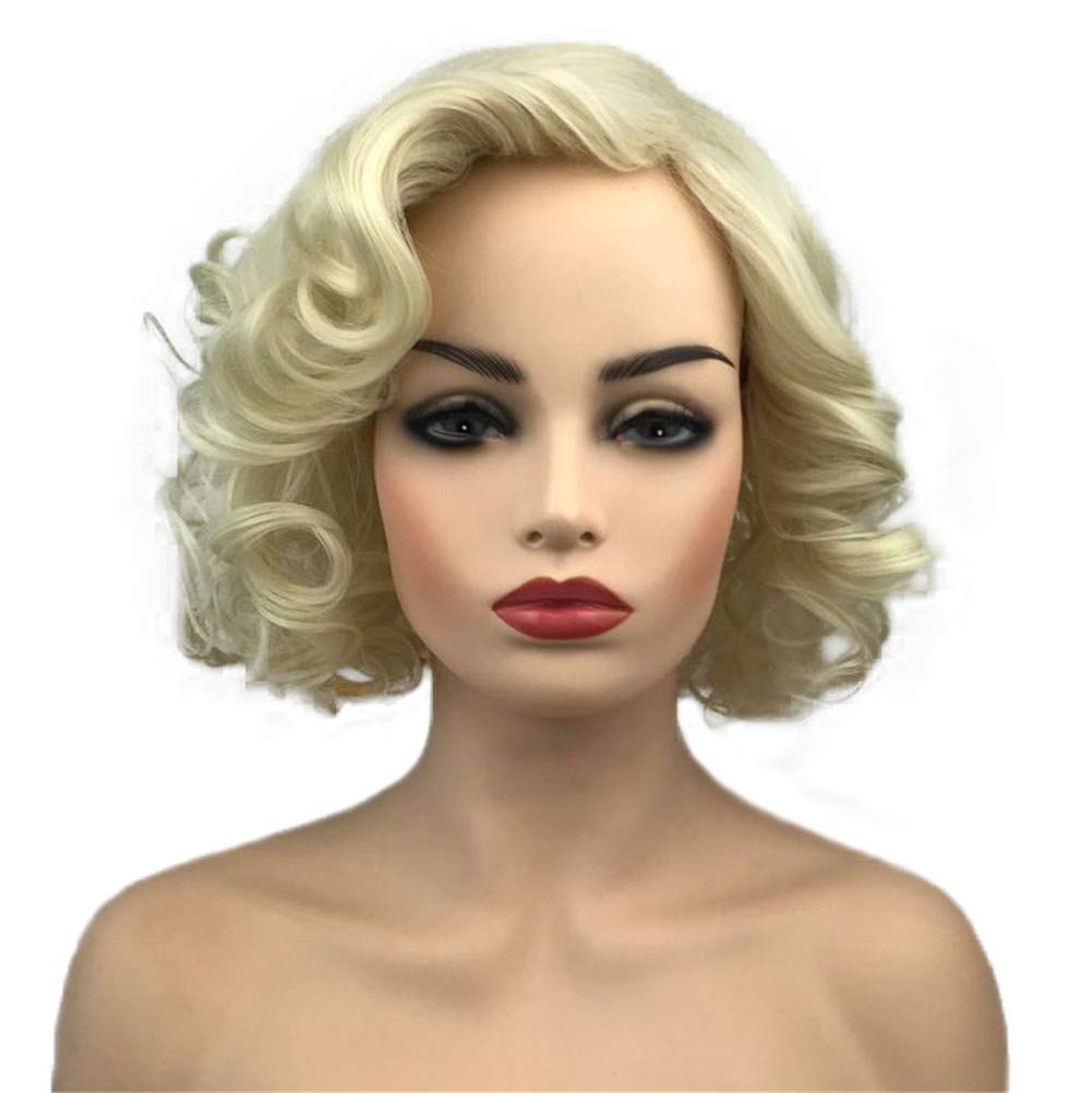 Aimole Short Curly Wig For Women - Heat Resistant Synthetic Hair Cosplay & Daily Wear (613E)