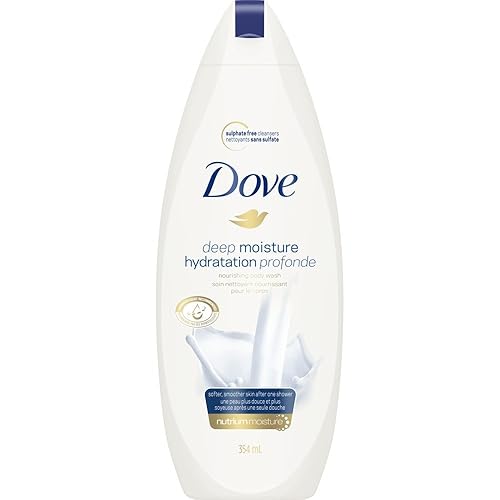 Dove Deep Moisture Body Wash, 12 Oz, Pack Of 6 - Hydrating & Nourishing Cleanser