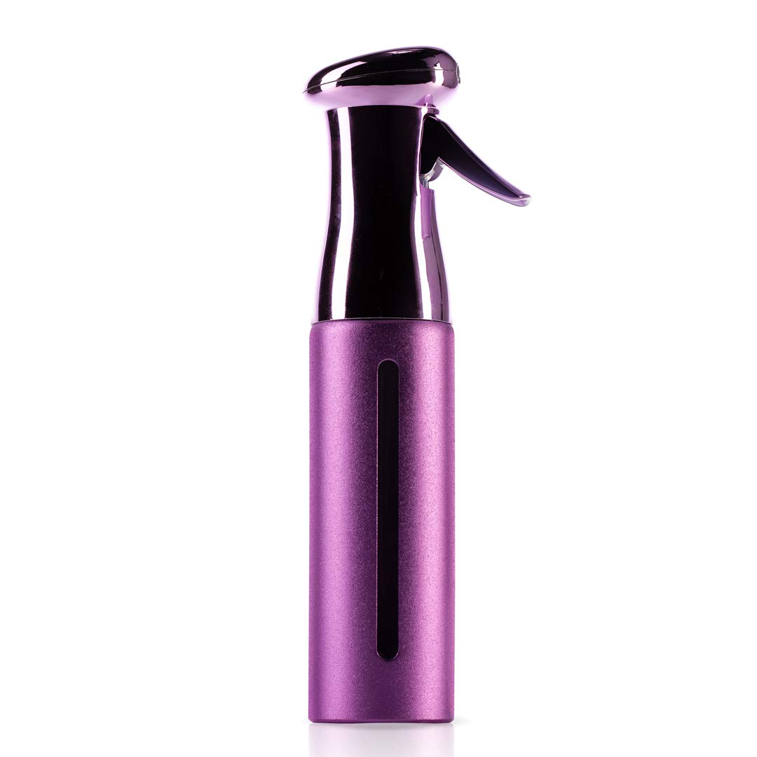 Colortrak Luminous Spray Bottle 250Ml, Eco-Friendly Lilac, 360° Pump & Water Level Window