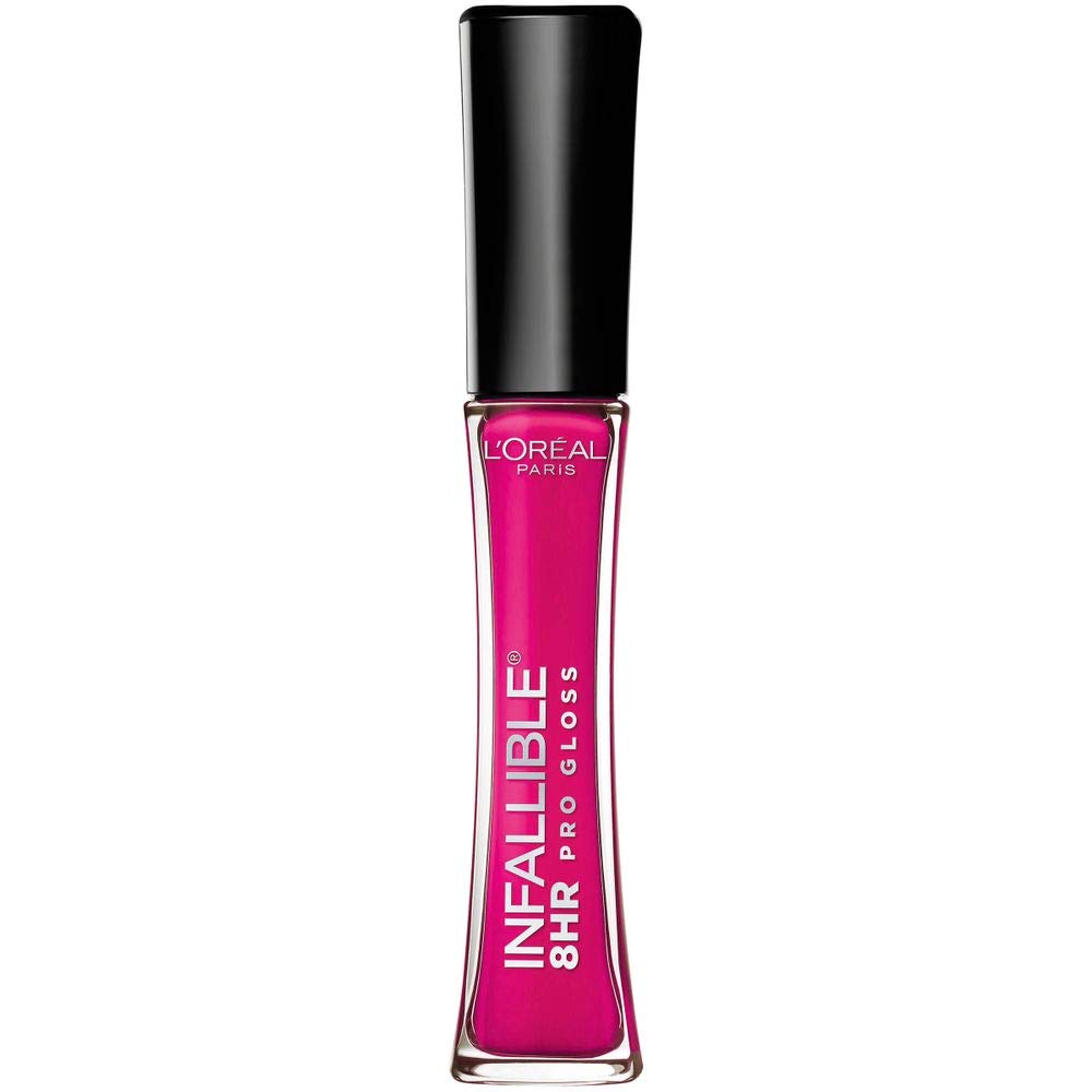 L’Oréal Paris Infallible 8 Hour Hydrating Lip Gloss, Pink Topaz, 0.21 Fl Oz