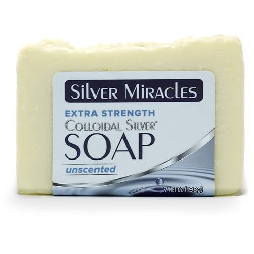 Silver Miracles Extra Strength Colloidal Silver Soap - 7 Ounce For Deep Cleansing