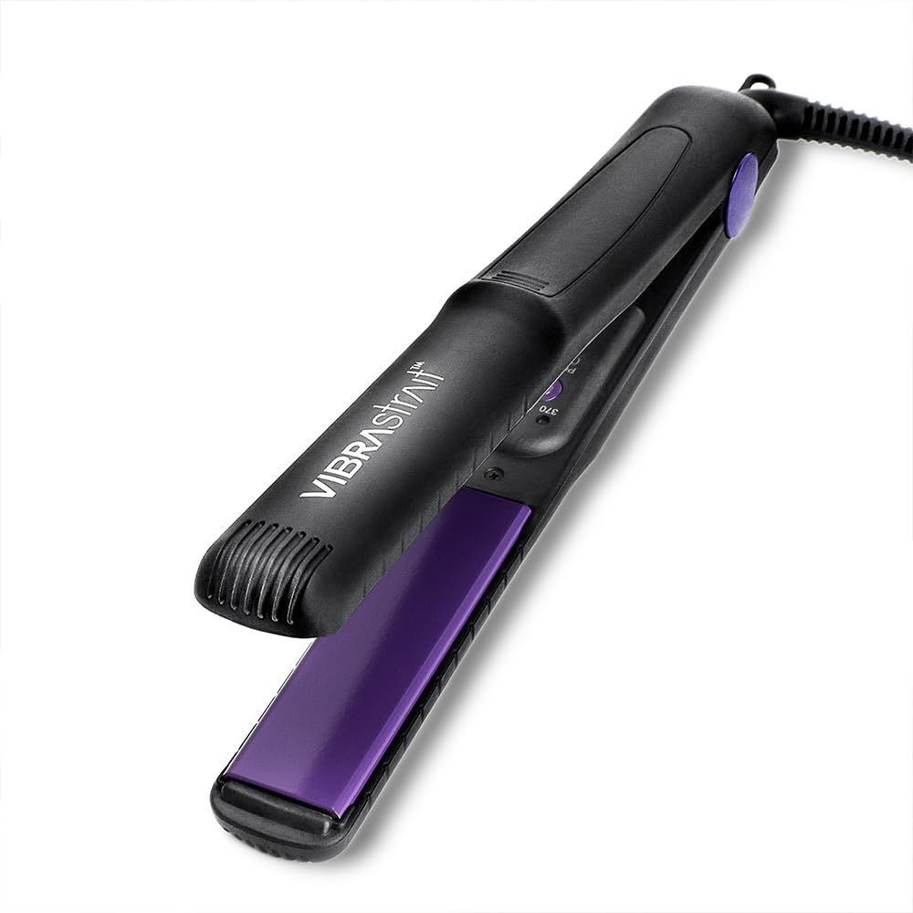 VibraStrait 1&quot; Dual Temperature Oscillating Flat Iron - Ceramic, Purple