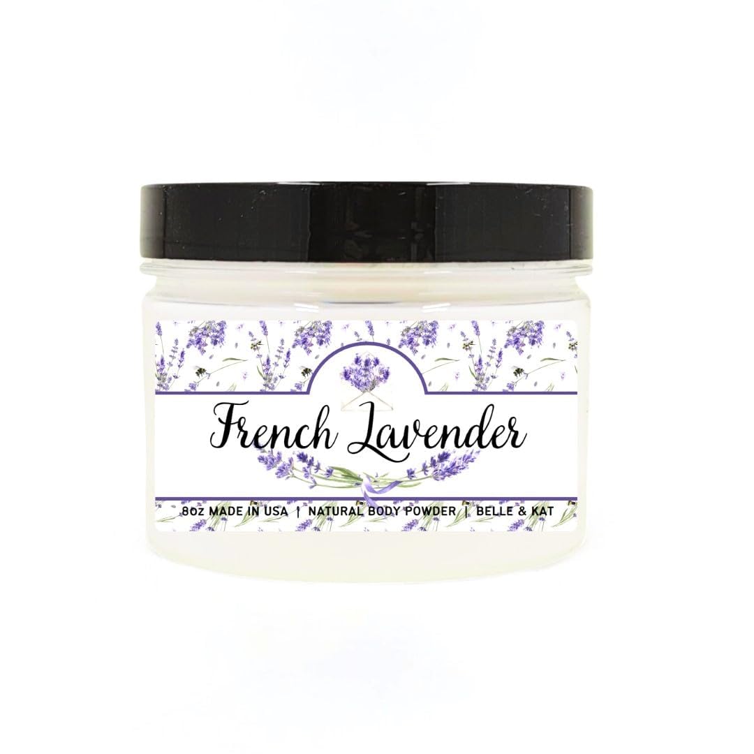 Generic French Lavender Scented Body Powder, Talc-Free Bath Powder For Men & Women, 8Oz