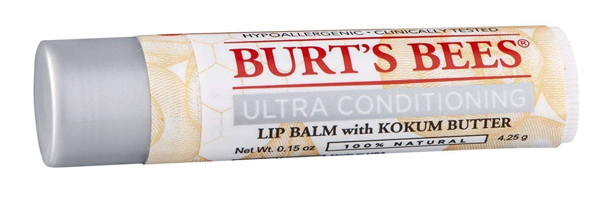 Burt'S Bees Ultra Conditioning Lip Balm With Kokum Butter - 12 Count Pack