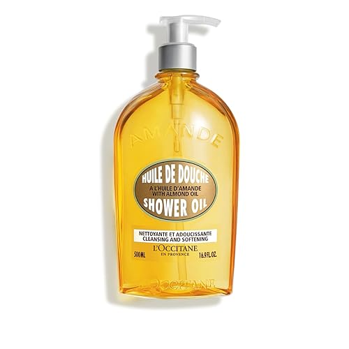 L'Occitane Almond Shower Oil 16.9 Fl Oz - Cleansing, Softening, Oil-to-Milky Lather