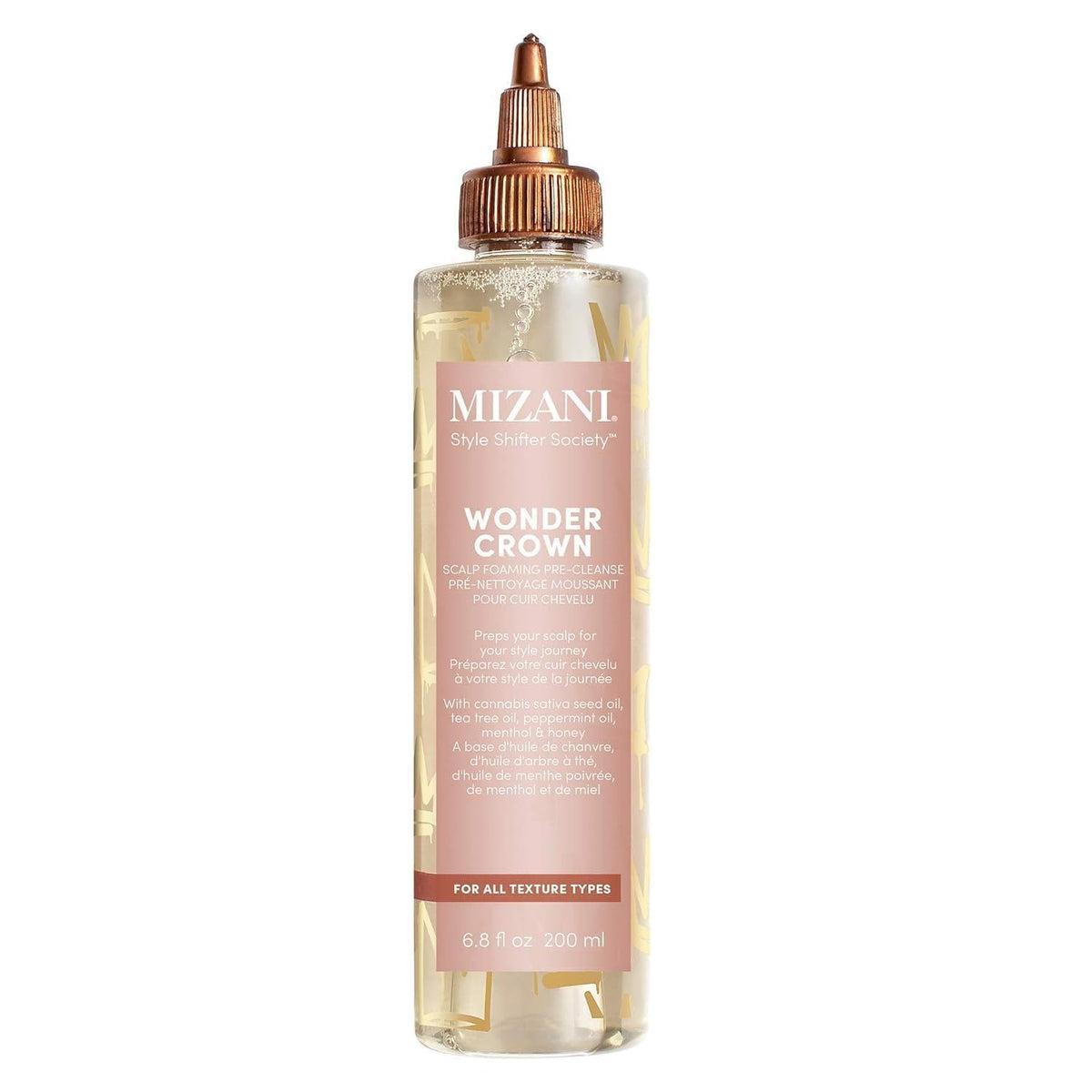 Mizani Wonder Crown Scalp Cleanser - Stimulates Hair Growth, Tea Tree & Peppermint Oil, 6.8 Fl