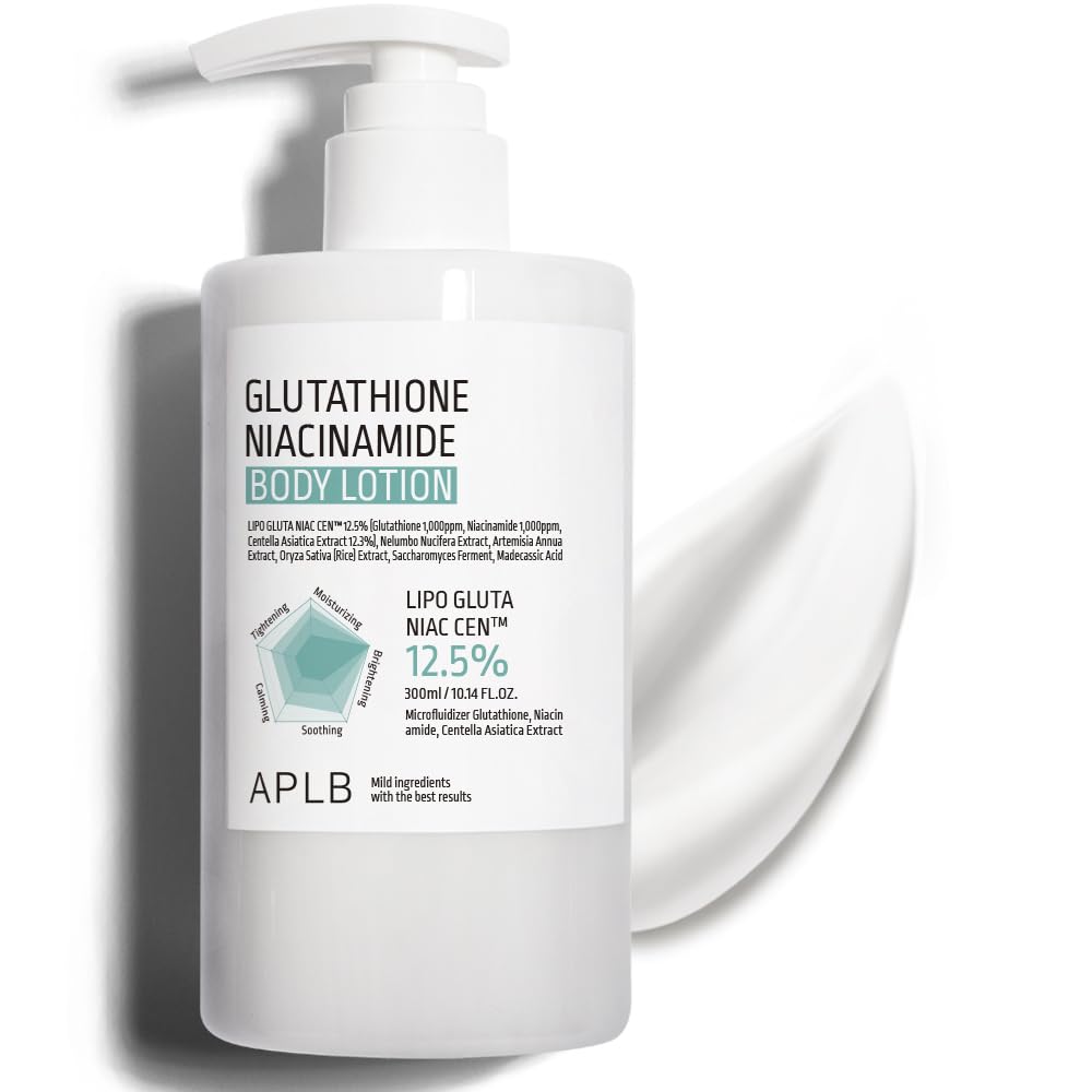 Aplb Glutathione Niacinamide Body Lotion 12.5% - 10.14 Fl Oz | Revitalize & Hyd