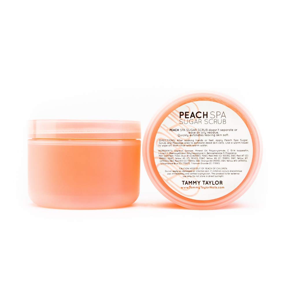 Tammy Taylor Peach Sugar Scrub - Exfoliating Body & Foot Scrub For Moisturizing Skin Care