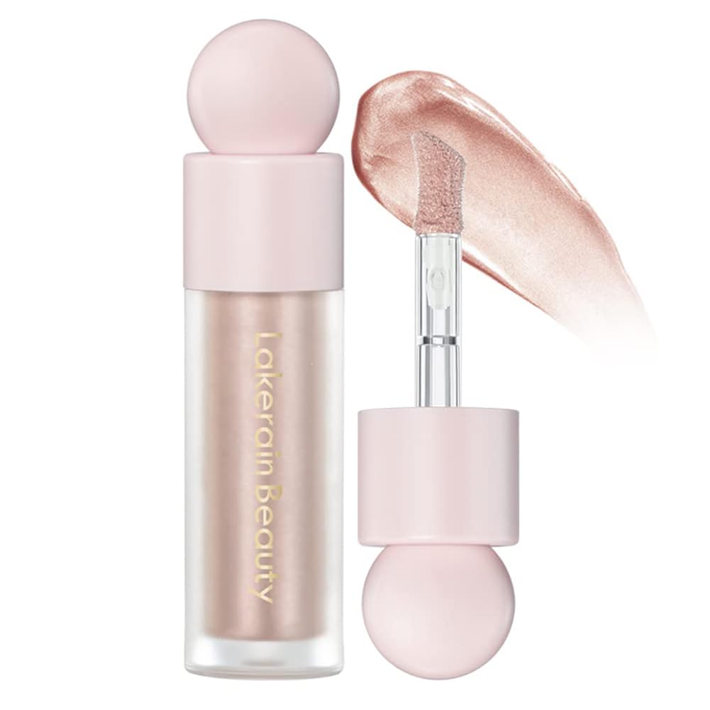 Gecomo Liquid Contour Wand - Rose Gold Highlighter & Bronzer, 0.25 Fl Oz, Silky Smooth Finish